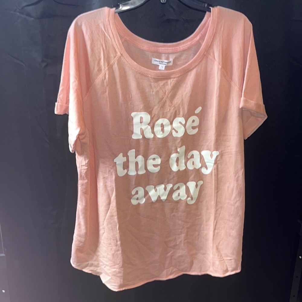 NWT! Pink “Rosé the day away” shirt size 1X